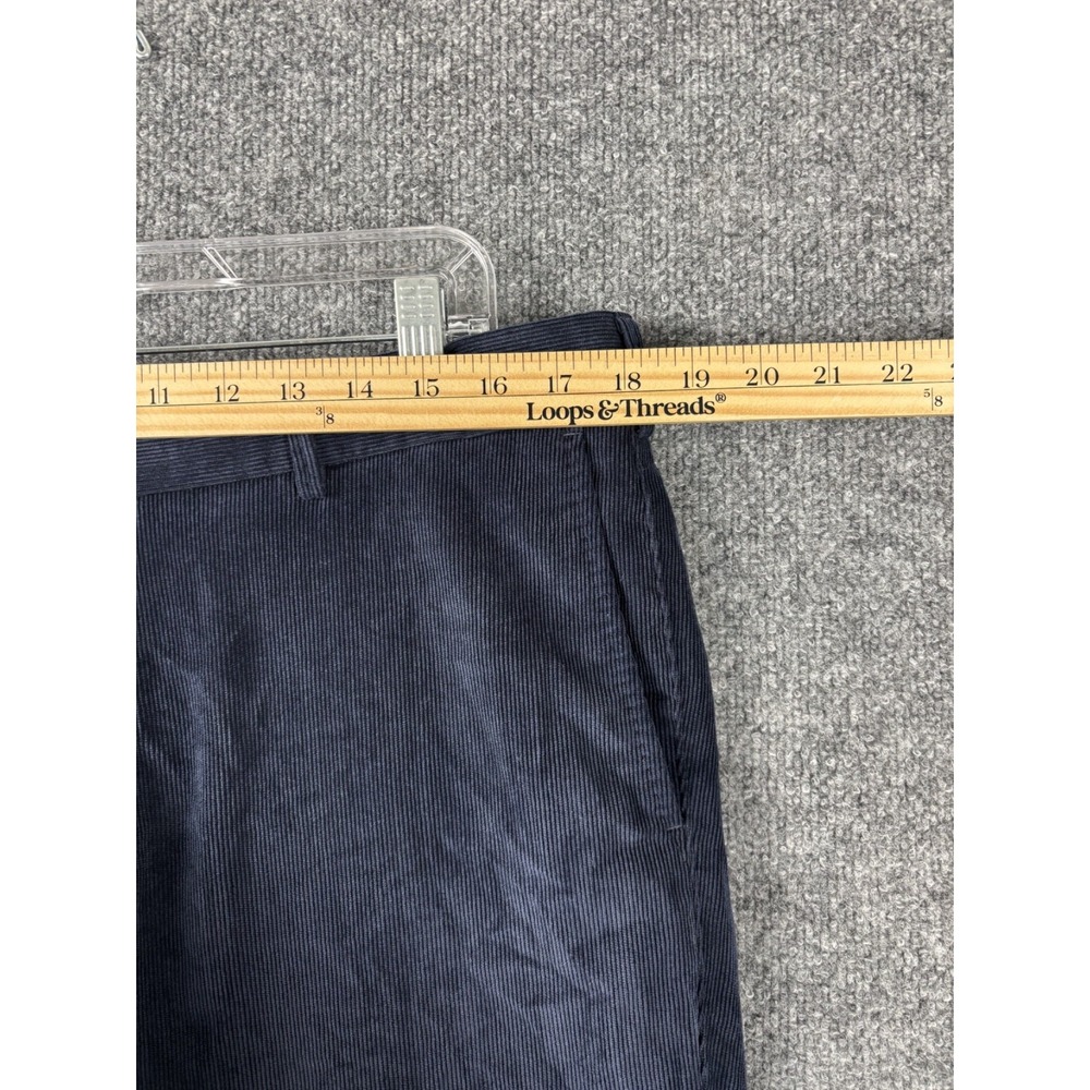 Peter Millar Corduroy Pants Men 36x28 Navy Blue Golf Performance Luxury Preppy - Picture 8 of 9
